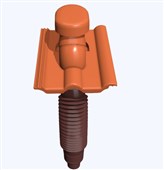 KMB BETA Taška plastová odvětrávací Beta o 160 mm cihlová